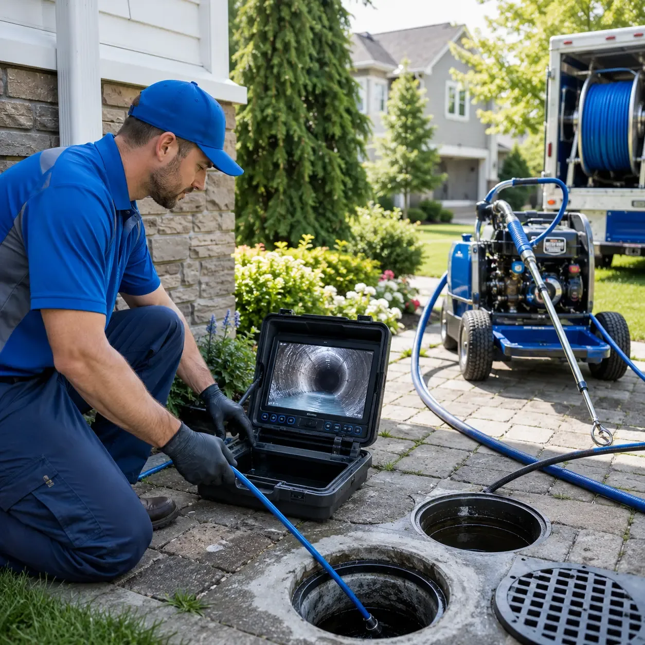 Outdoor drain cleaning professionals serving Goodrich, TX