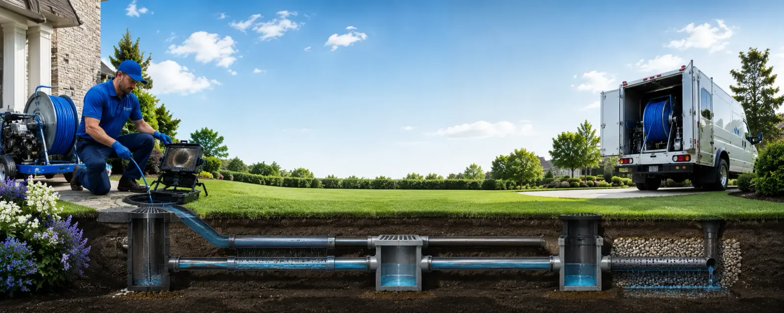 Outdoor drain cleaning information for Goodrich, TX